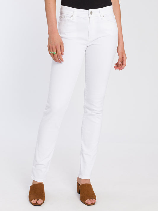 Damen Jeans weiss slim P489