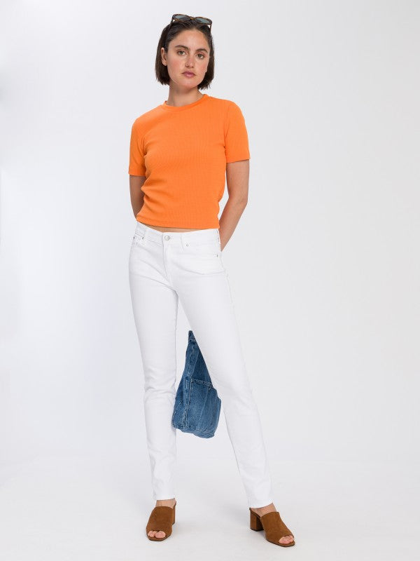 Damen Jeans weiss slim P489