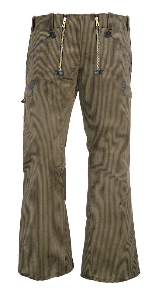 FHB ALFONS Zunfthose Trenkercord, oliv-braun