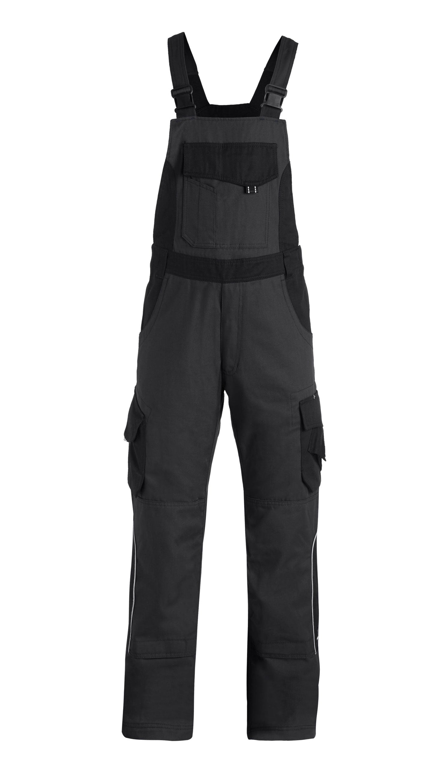FHB ECKHARD Latzhose, anthrazit-schwarz