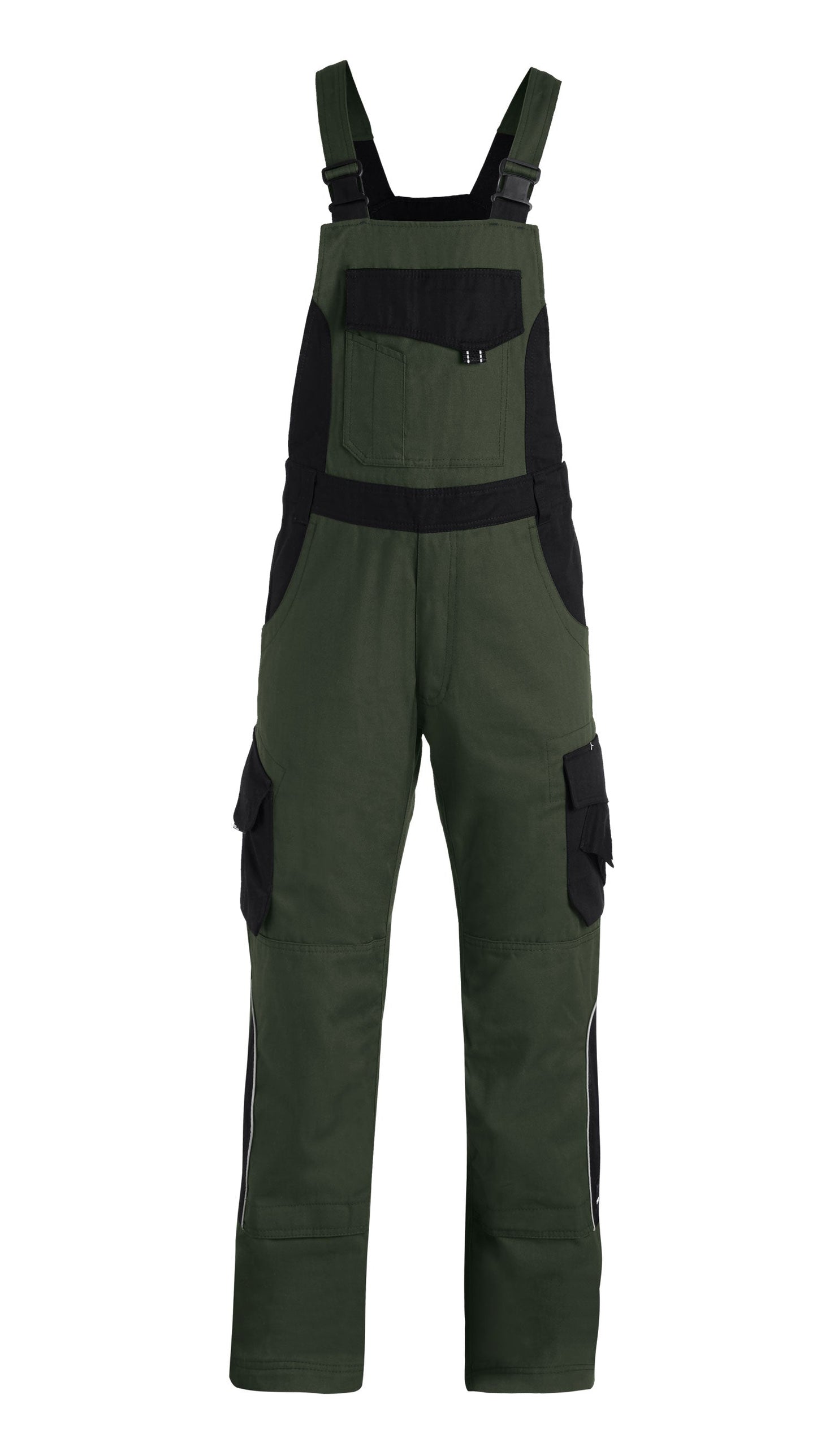 FHB ECKHARD Latzhose, oliv-schwarz