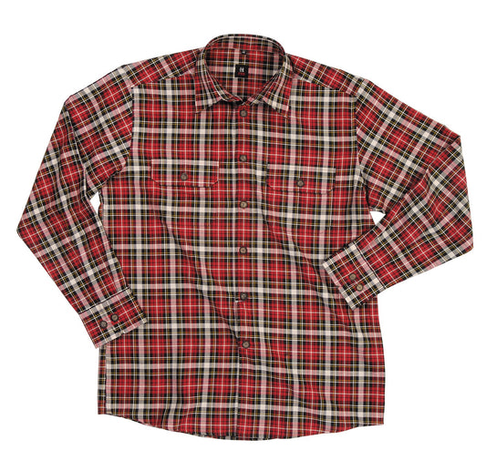 FHB ERHARD Arbeitshemd, rot-schwarz