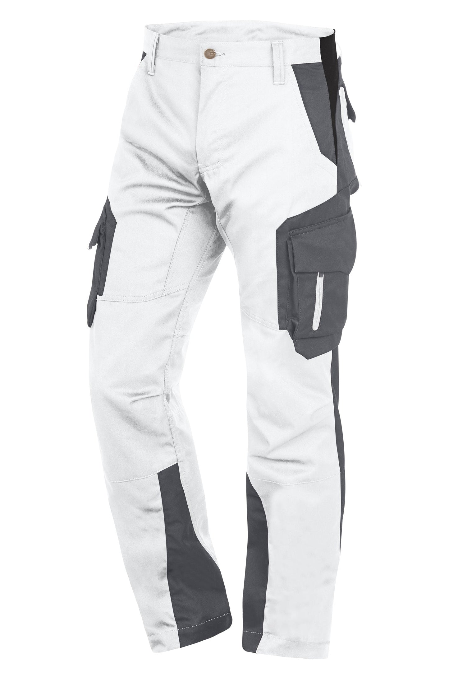FHB FABIAN Arbeitshose, weiß-anthrazit
