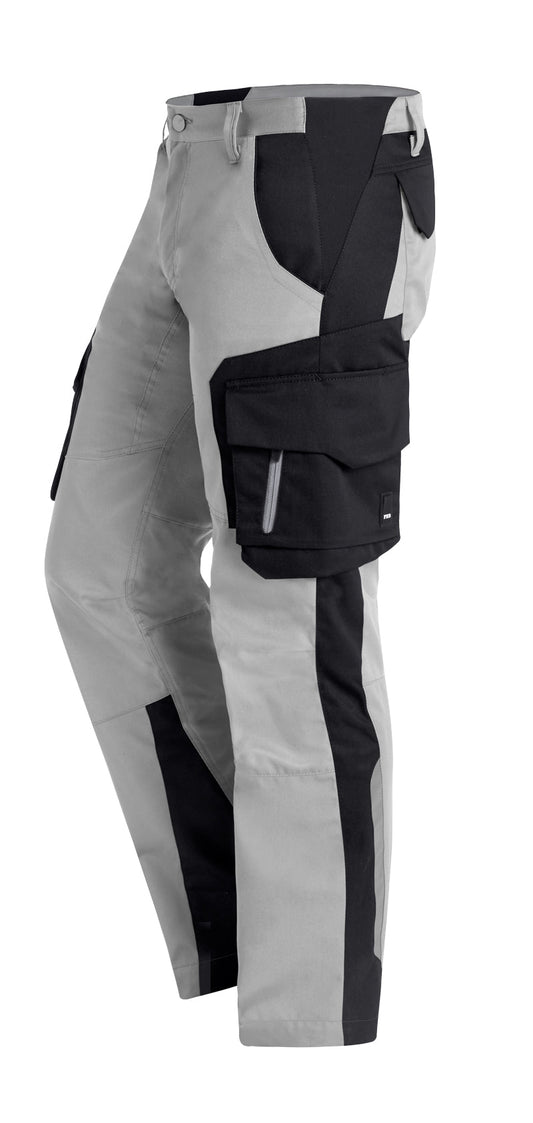 FHB FABIAN Arbeitshose, grau-schwarz