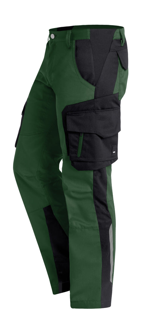 FHB FABIAN Arbeitshose, grün-schwarz