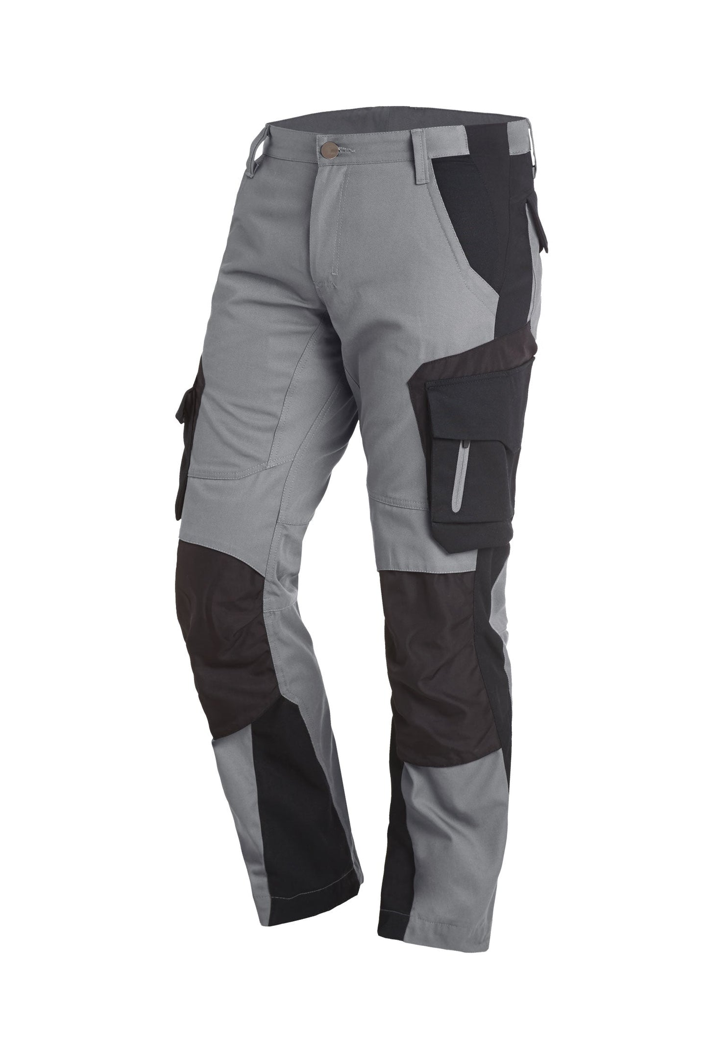 FHB FLORIAN Arbeitshose, grau-schwarz