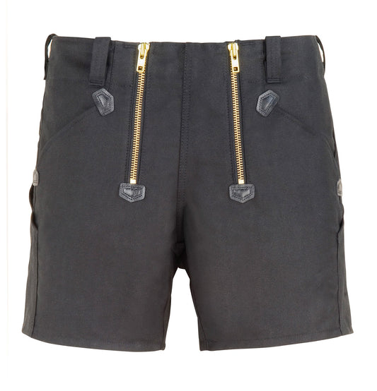 FHB JO Zunftshorts Rips-Moleskin, schwarz