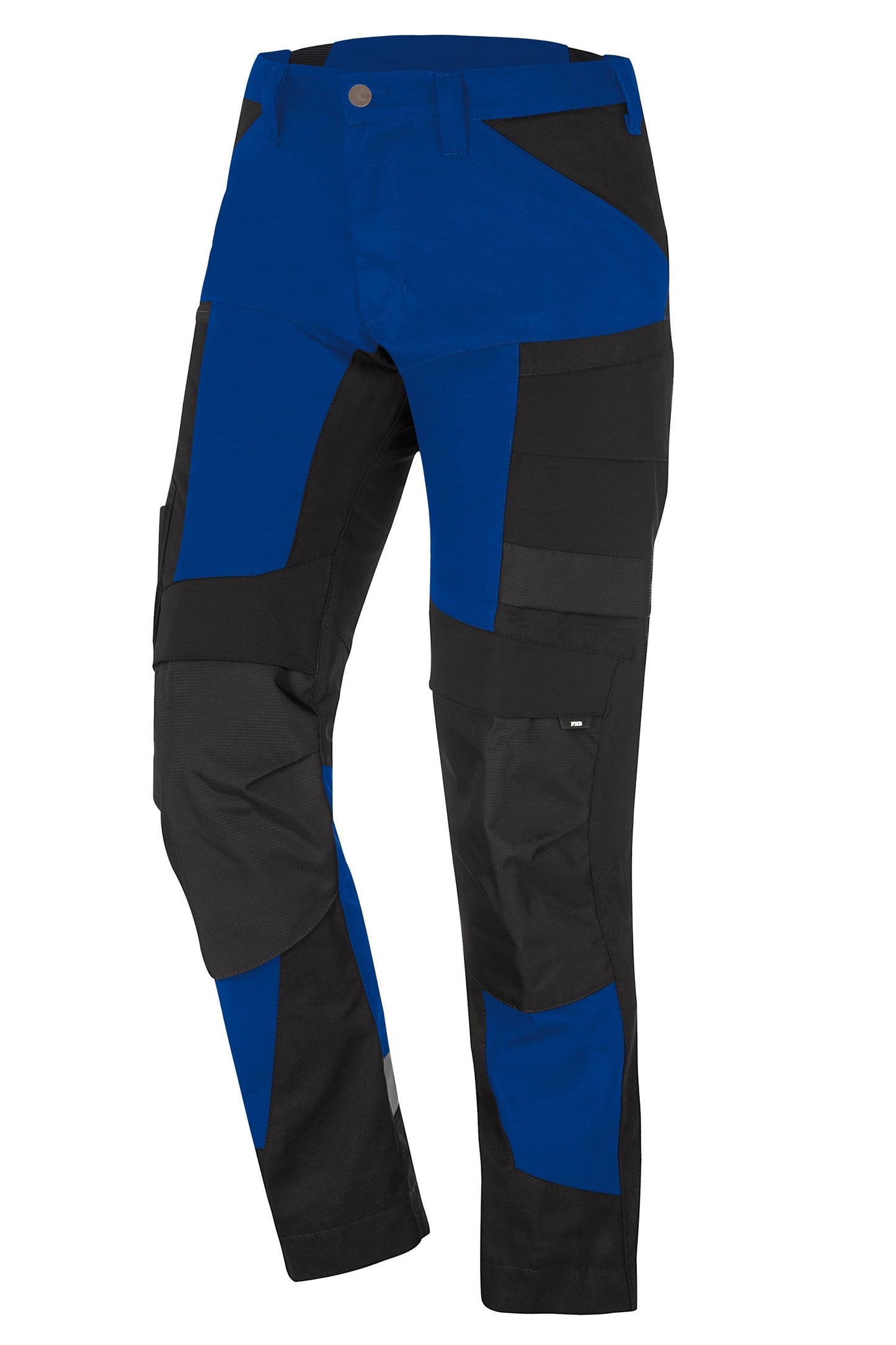 FHB LEO Arbeitshose elastisch, royalblau-schwarz