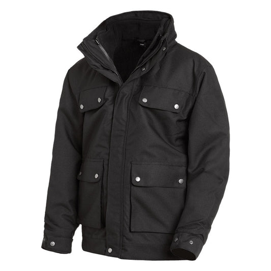 FHB MATTHIAS Arbeitsjacke 1+1, schwarz