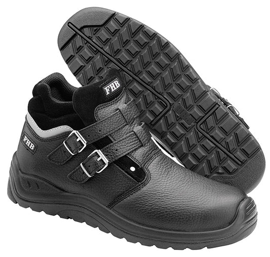 FHB NORBERT S3 Schnallstiefel ISO 20345-2011-S3 HRO, schwarz