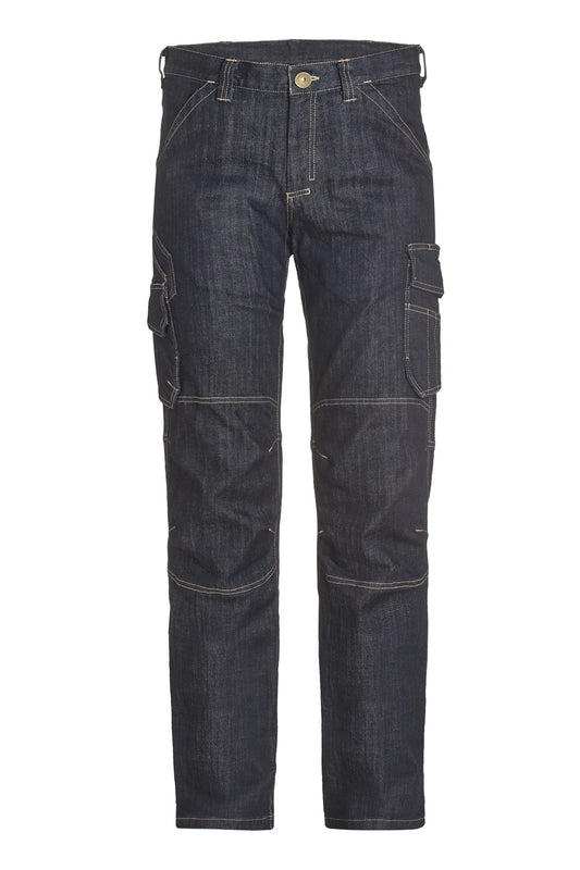 FHB WILHELM Jeans Arbeitshose, schwarzblau