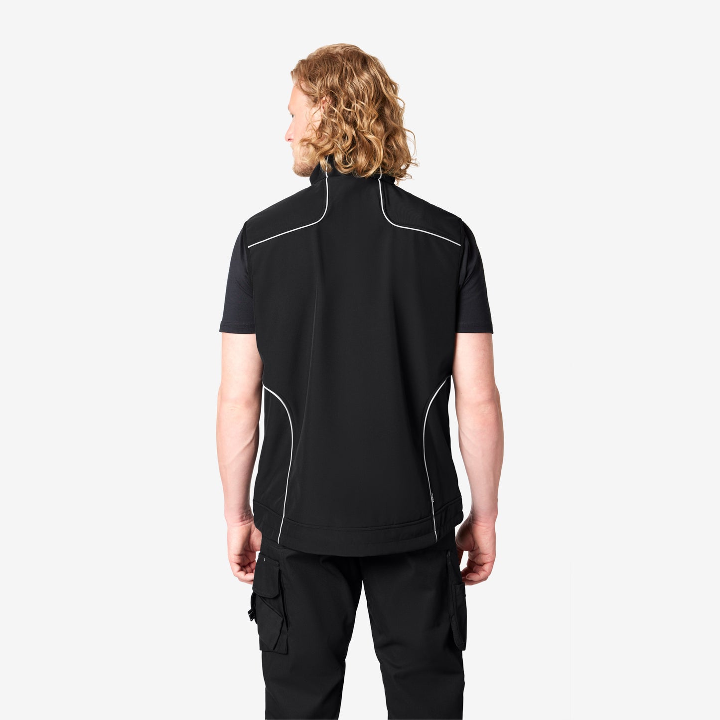 FHB MARTIN Softshell-Weste, schwarz